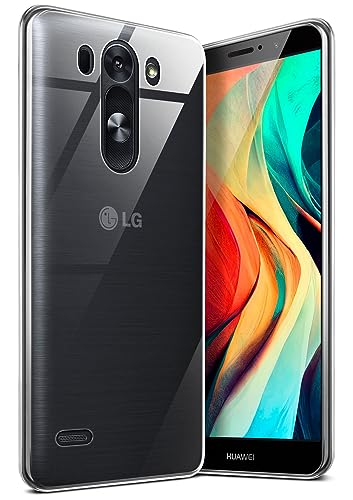 moex Aero Case kompatibel mit LG G3 - Hülle aus Silikon, komplett transparent, Klarsicht Handy Schutzhülle Ultra dünn, Handyhülle durchsichtig einfarbig, Klar von moex