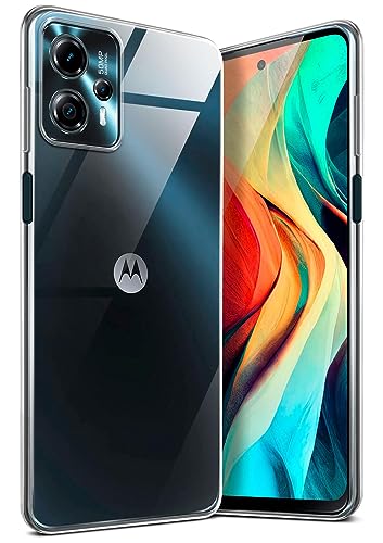 moex Aero Case kompatibel mit Motorola Moto G13 / G23 - Hülle aus Silikon, komplett transparent, Klarsicht Handy Schutzhülle Ultra dünn, Handyhülle durchsichtig einfarbig, Klar von moex