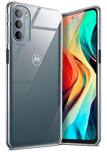 moex Aero Case kompatibel mit Motorola Moto G31 / G41 - Hülle aus Silikon, komplett transparent, Klarsicht Handy Schutzhülle Ultra dünn, Handyhülle durchsichtig einfarbig, Klar von moex