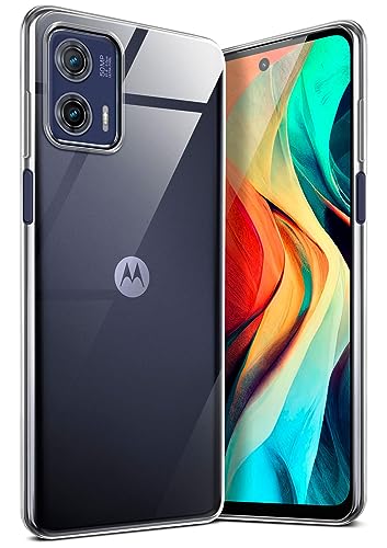 moex Aero Case kompatibel mit Motorola Moto G73 5G - Hülle aus Silikon, komplett transparent, Klarsicht Handy Schutzhülle Ultra dünn, Handyhülle durchsichtig einfarbig, Klar von moex
