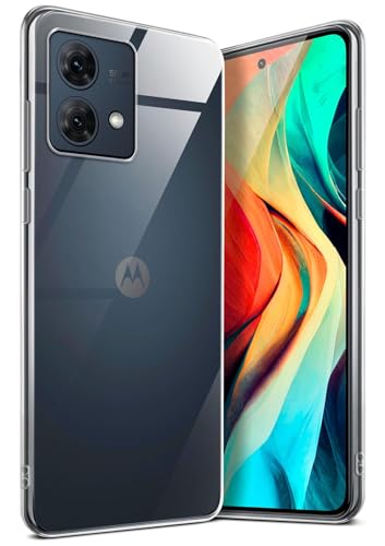 moex Aero Case kompatibel mit Motorola Moto G84 5G - Hülle aus Silikon, komplett transparent, Klarsicht Handy Schutzhülle Ultra dünn, Handyhülle durchsichtig einfarbig, Klar von moex