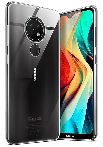 moex Aero Case kompatibel mit Nokia 6.2 / Nokia 7.2 - Hülle aus Silikon, komplett transparent, Klarsicht Handy Schutzhülle Ultra dünn, Handyhülle durchsichtig einfarbig, Klar von moex