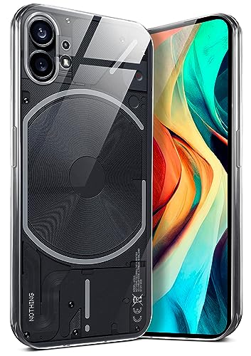 moex Aero Case für Nothing Phone (1) Hülle Durchsichtig, Silikon Handyhülle Transparent, Clear Case Ultra Slim, Backcover Schutzhülle Dünn, Silikonhülle Minimalistisch, Klar von moex