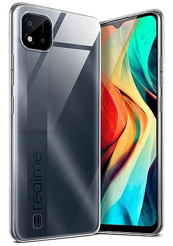 moex Aero Case kompatibel mit Realme C11 (2021) - Hülle aus Silikon, komplett transparent, Klarsicht Handy Schutzhülle Ultra dünn, Handyhülle durchsichtig einfarbig, Klar von moex