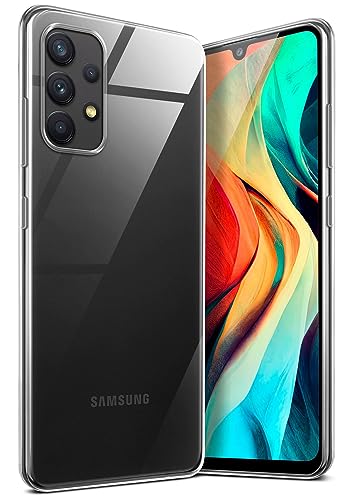 moex Aero Case für Samsung Galaxy A32 (4G) Hülle Durchsichtig, Silikon Handyhülle Transparent, Clear Case Ultra Slim, Backcover Schutzhülle Dünn, Silikonhülle Minimalistisch, Klar von moex