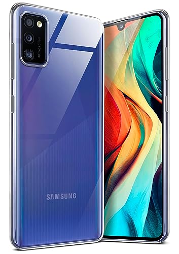 moex Aero Case kompatibel mit Samsung Galaxy A41 - Hülle aus Silikon, komplett transparent, Klarsicht Handy Schutzhülle Ultra dünn, Handyhülle durchsichtig einfarbig, Klar von moex