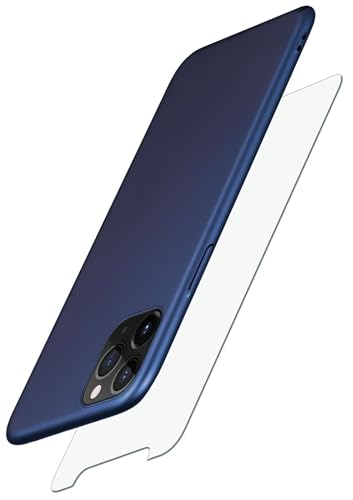 moex Alpha Case für Apple iPhone 11 Pro Hülle mit Schutzfolie, Ultra Dünne Schutzhülle, 360 Grad Stoßfest, Hardcase und Displayschutz, Minimalistische Handyhülle in Matt Blau moex Alpha Case für Apple iPhone 11 Pro Hülle mit Schutzfolie, Ultra Dünne Schutzhülle, 360 Grad Stoßfest, Hardcase und Displayschutz, Minimalistische Handyhülle in Matt Blau von moex