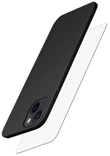 moex Alpha Case für Apple iPhone 15 Plus Hülle mit Schutzfolie, Ultra Dünne Schutzhülle, 360 Grad Stoßfest, Hardcase und Displayschutz, Minimalistische Handyhülle in Matt Schwarz moex Alpha Case für Apple iPhone 15 Plus Hülle mit Schutzfolie, Ultra Dünne Schutzhülle, 360 Grad Stoßfest, Hardcase und Displayschutz, Minimalistische Handyhülle in Matt Schwarz von moex