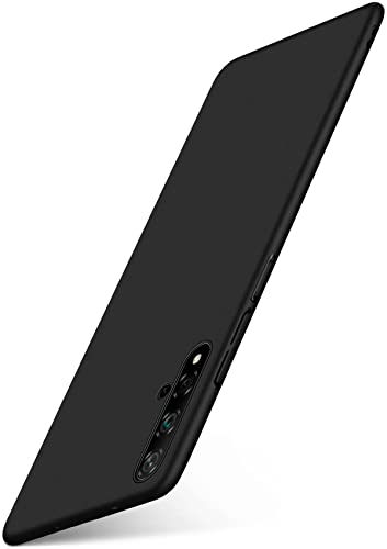 moex Alpha Case für Huawei nova 5T Hülle minimalistisch Stoßfest und Leicht, Dünnste Handyhülle, Super Slim Schutzhülle Ultra Air Hardcase aus Kunststoff - Matt Schwarz von moex