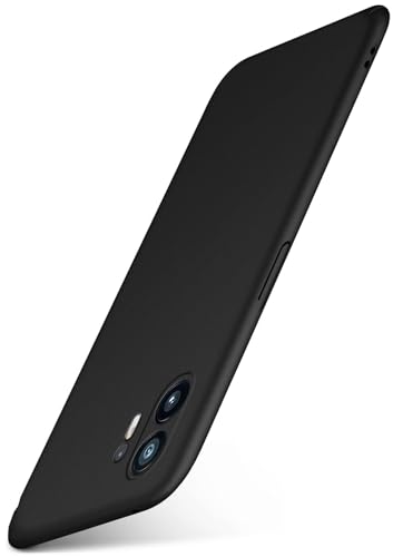 moex Alpha Case für Nothing Phone (2) Hülle Ultra Dünn, Schutzhülle mit erhöhtem Kameraschutz, Slim Cover Hardcase Backcover, Dünnste Handyhülle Minimalistisch, Matt Schwarz von moex