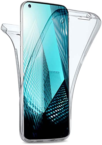 moex Double Case für Samsung Galaxy A21s Hülle Silikon Transparent, 360 Grad Full Body Rundum-Schutz, Komplett Schutzhülle beidseitig, Handyhülle vorne und hinten - Klar von moex