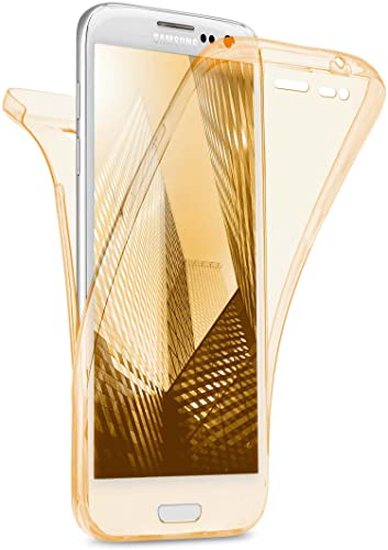 moex Double Case für Samsung Galaxy S3 / S3 Neo Hülle Silikon Transparent, 360 Grad Full Body Rundum-Schutz, Komplett Schutzhülle beidseitig, Handyhülle vorne und hinten - Gold von moex