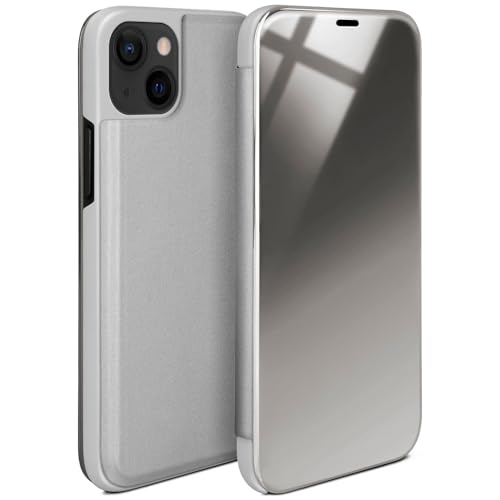 moex Void Case für Apple iPhone 13 Mini Hülle in Hochglanz Optik, Clear View Cover Spiegelhülle, Flip Case 360 Grad Schutzhülle mit Spiegel, Rundumschutz Handyhülle, Silber moex Void Case für Apple iPhone 13 Mini Hülle in Hochglanz Optik, Clear View Cover Spiegelhülle, Flip Case 360 Grad Schutzhülle mit Spiegel, Rundumschutz Handyhülle, Silber von moex