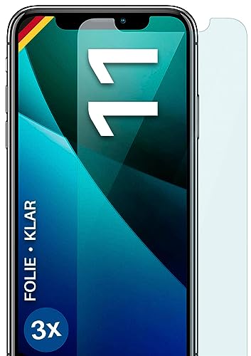 moex FlexProtect Schutzfolie kompatibel mit iPhone 11 Displayschutz nur 0.2 mm dünn, Folie für das Display, HD Ultra klar und extra kratzfest - 3 Stück moex FlexProtect Schutzfolie kompatibel mit iPhone 11 Displayschutz nur 0.2 mm dünn, Folie für das Display, HD Ultra klar und extra kratzfest - 3 Stück von moex