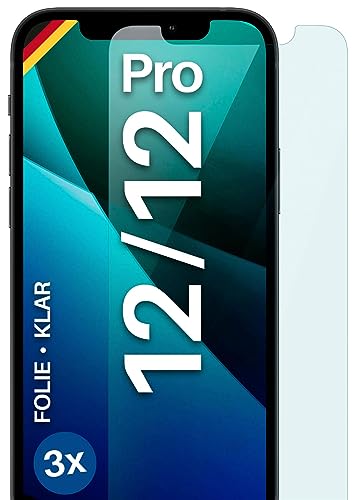 moex FlexProtect Schutzfolie kompatibel mit Apple iPhone 12/12 Pro Displayschutz nur 0.2 mm dünn, Folie für das Display, HD Ultra klar und extra kratzfest - 3 Stück moex FlexProtect Schutzfolie kompatibel mit Apple iPhone 12/12 Pro Displayschutz nur 0.2 mm dünn, Folie für das Display, HD Ultra klar und extra kratzfest - 3 Stück von moex