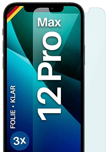moex FlexProtect Schutzfolie kompatibel mit Apple iPhone 12 Pro Max Displayschutz nur 0.2 mm dünn, Folie für das Display, HD Ultra klar und extra kratzfest - 3 Stück moex FlexProtect Schutzfolie kompatibel mit Apple iPhone 12 Pro Max Displayschutz nur 0.2 mm dünn, Folie für das Display, HD Ultra klar und extra kratzfest - 3 Stück von moex