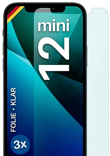 moex FlexProtect Schutzfolie kompatibel mit Apple iPhone 12 mini Displayschutz nur 0.2 mm dünn, Folie für das Display, HD Ultra klar und extra kratzfest - 3 Stück moex FlexProtect Schutzfolie kompatibel mit Apple iPhone 12 mini Displayschutz nur 0.2 mm dünn, Folie für das Display, HD Ultra klar und extra kratzfest - 3 Stück von moex