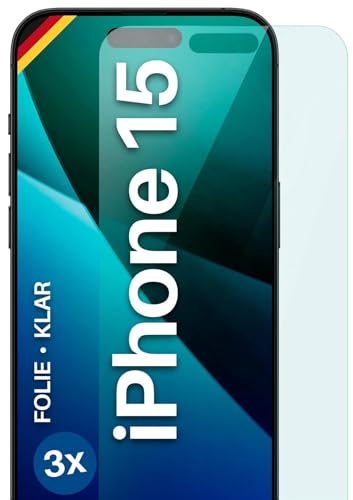 moex FlexProtect Schutzfolie kompatibel mit Apple iPhone 15 Displayschutz nur 0.2 mm dünn, Folie für das Display, HD Ultra klar und extra kratzfest - 3 Stück moex FlexProtect Schutzfolie kompatibel mit Apple iPhone 15 Displayschutz nur 0.2 mm dünn, Folie für das Display, HD Ultra klar und extra kratzfest - 3 Stück von moex