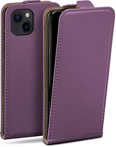 moex Flip Case für iPhone 14 Plus Hülle klappbar, 360 Grad Rundum Komplett-Schutz, Klapphülle aus Vegan Leder, Handytasche mit vertikaler Klappe, magnetisch - Lila moex Flip Case für iPhone 14 Plus Hülle klappbar, 360 Grad Rundum Komplett-Schutz, Klapphülle aus Vegan Leder, Handytasche mit vertikaler Klappe, magnetisch - Lila von moex