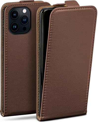 moex Flip Case für iPhone 14 Pro Hülle klappbar, 360 Grad Rundum Komplett-Schutz, Klapphülle aus Vegan Leder, Handytasche mit vertikaler Klappe, magnetisch - Dunkelbraun moex Flip Case für iPhone 14 Pro Hülle klappbar, 360 Grad Rundum Komplett-Schutz, Klapphülle aus Vegan Leder, Handytasche mit vertikaler Klappe, magnetisch - Dunkelbraun von moex