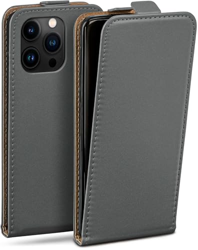 moex Flip Case für iPhone 15 Pro Hülle klappbar, 360 Grad Rundum Komplett-Schutz, Klapphülle aus Vegan Leder, Handytasche mit vertikaler Klappe, magnetisch - Grau moex Flip Case für iPhone 15 Pro Hülle klappbar, 360 Grad Rundum Komplett-Schutz, Klapphülle aus Vegan Leder, Handytasche mit vertikaler Klappe, magnetisch - Grau von moex