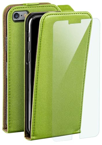 moex Flip Case für iPhone 6s Plus / 6 Plus Hülle, PU Lederhülle, Klapphülle, Handytasche, Schutzhülle mit Schutzfolie, Handyhülle klappbar, 360 Grad Rundum-Schutz - Grün von moex