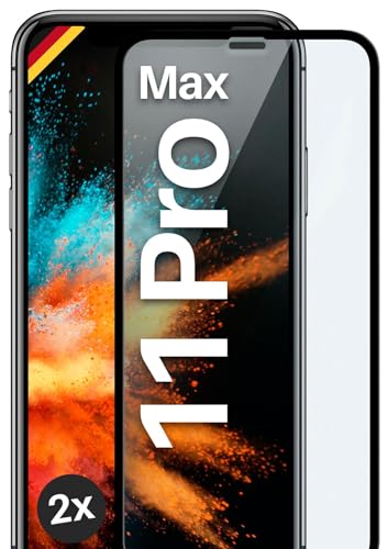 moex Full Screen Schutzglas kompatibel mit Apple iPhone 11 Pro Max - Schutzfolie randlos, ganzer Bildschirm, Curved 3D Schutzglas Folie, Clear 2x Schwarz moex Full Screen Schutzglas kompatibel mit Apple iPhone 11 Pro Max - Schutzfolie randlos, ganzer Bildschirm, Curved 3D Schutzglas Folie, Clear 2x Schwarz von moex