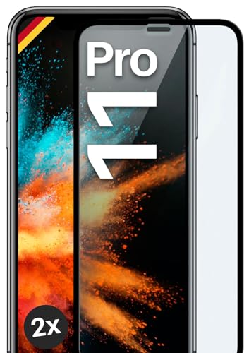 moex Full Screen Schutzglas kompatibel mit Apple iPhone 11 Pro - Schutzfolie randlos, ganzer Bildschirm, Curved 3D Schutzglas Folie, Clear 2x Schwarz moex Full Screen Schutzglas kompatibel mit Apple iPhone 11 Pro - Schutzfolie randlos, ganzer Bildschirm, Curved 3D Schutzglas Folie, Clear 2x Schwarz von moex
