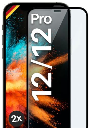 moex Full Screen Schutzglas kompatibel mit Apple iPhone 12/12 Pro - Schutzfolie randlos, ganzer Bildschirm, Curved 3D Schutzglas Folie, Clear 2x Schwarz moex Full Screen Schutzglas kompatibel mit Apple iPhone 12/12 Pro - Schutzfolie randlos, ganzer Bildschirm, Curved 3D Schutzglas Folie, Clear 2x Schwarz von moex