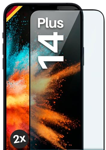 moex Full Screen Schutzglas kompatibel mit Apple iPhone 14 Plus - Schutzfolie randlos, ganzer Bildschirm, Curved 3D Schutzglas Folie, Clear 2x Schwarz moex Full Screen Schutzglas kompatibel mit Apple iPhone 14 Plus - Schutzfolie randlos, ganzer Bildschirm, Curved 3D Schutzglas Folie, Clear 2x Schwarz von moex