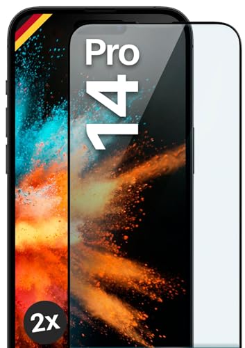 moex Full Screen Schutzglas kompatibel mit Apple iPhone 14 Pro - Schutzfolie randlos, ganzer Bildschirm, Curved 3D Schutzglas Folie, Clear 2x Schwarz moex Full Screen Schutzglas kompatibel mit Apple iPhone 14 Pro - Schutzfolie randlos, ganzer Bildschirm, Curved 3D Schutzglas Folie, Clear 2x Schwarz von moex