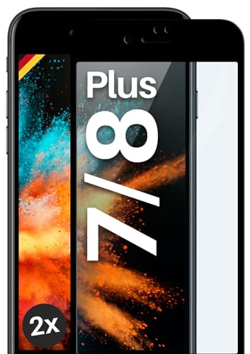moex Full Screen Schutzglas kompatibel mit iPhone 7 Plus/iPhone 8 Plus - Schutzfolie randlos, ganzer Bildschirm, Curved 3D Schutzglas Folie, Clear 2x Schwarz moex Full Screen Schutzglas kompatibel mit iPhone 7 Plus/iPhone 8 Plus - Schutzfolie randlos, ganzer Bildschirm, Curved 3D Schutzglas Folie, Clear 2x Schwarz von moex
