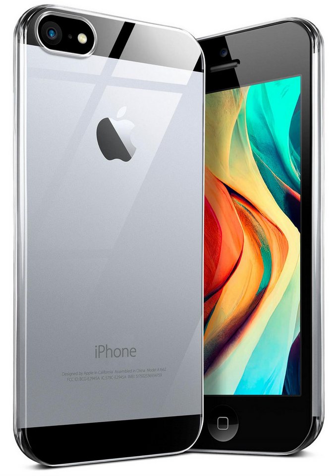 moex Handyhülle moex® Aero Case für Apple iPhone 5, Hülle Silikon durchsichtig, Clear Schutzhülle Transparent Silikonhülle von moex