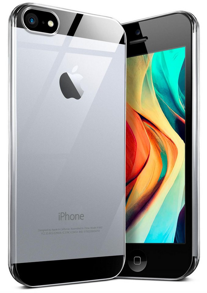 moex Handyhülle moex® Aero Case für Apple iPhone 5s, Hülle Silikon durchsichtig, Clear Schutzhülle Transparent Silikonhülle von moex