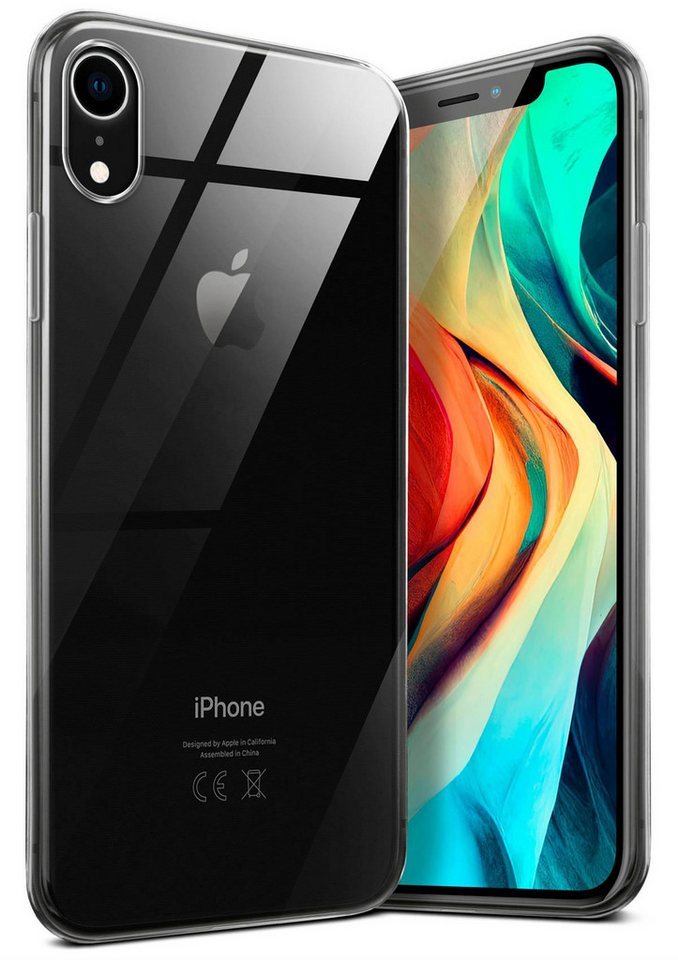 moex Handyhülle moex® Aero Case für Apple iPhone XR, Hülle Silikon durchsichtig, Clear Schutzhülle Transparent Silikonhülle von moex