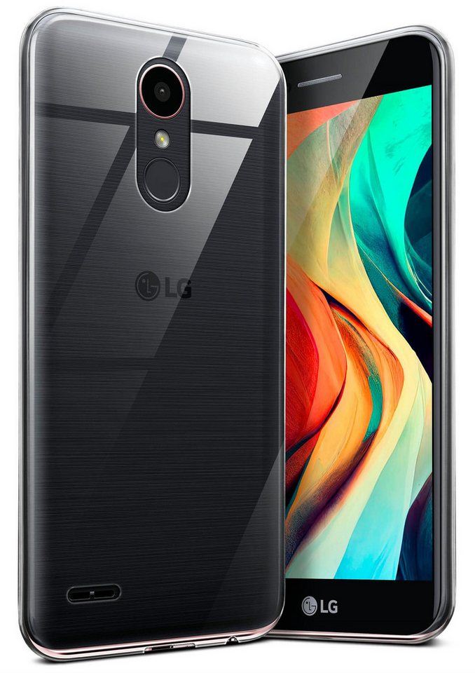 moex Handyhülle moex® Aero Case für LG K10 (2017), Hülle Silikon durchsichtig, Clear Schutzhülle Transparent Silikonhülle von moex