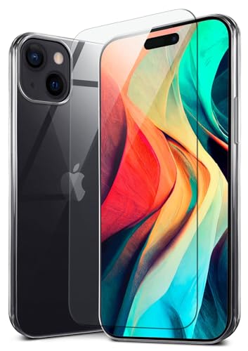 moex Handyhülle für Apple iPhone 15 Plus Hülle, Silikon Case mit Schutzfolie, 360 Grad Cover Stoßfest, Vergilbungsfreie Schutzhülle - Transparent moex Handyhülle für Apple iPhone 15 Plus Hülle, Silikon Case mit Schutzfolie, 360 Grad Cover Stoßfest, Vergilbungsfreie Schutzhülle - Transparent von moex