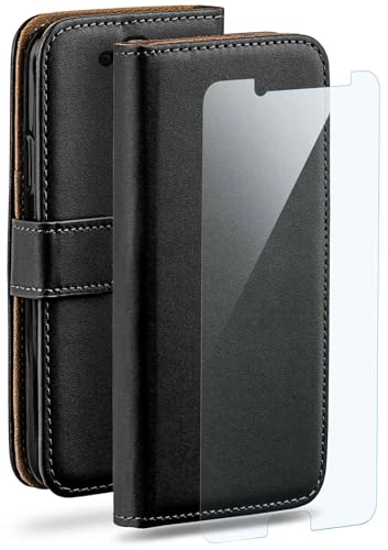 moex Handyhülle für HTC 10 Evo Hülle mit [Kartenfach] [Standfunktion] [Premium PU Leder] Schutzhülle Klapphülle Handytasche Lederhülle mit Schutzfolie - Schwarz von moex