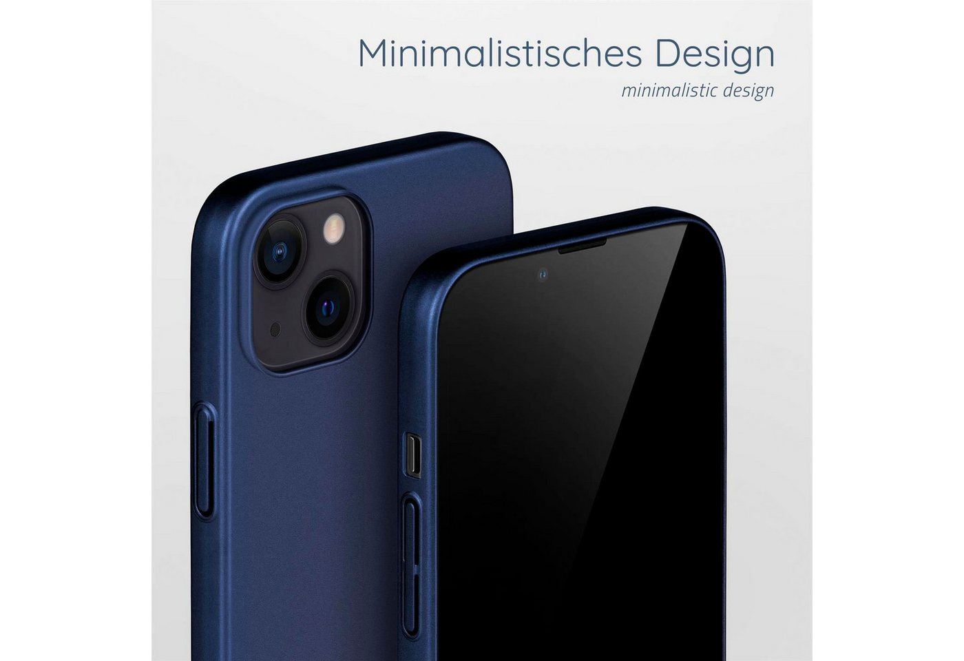 moex Handyhülle moex® Alpha Case für Apple iPhone 15 Plus, Hülle ultra dünn, Hardcase Back Cover, Schutzhülle Minimalistisch von moex
