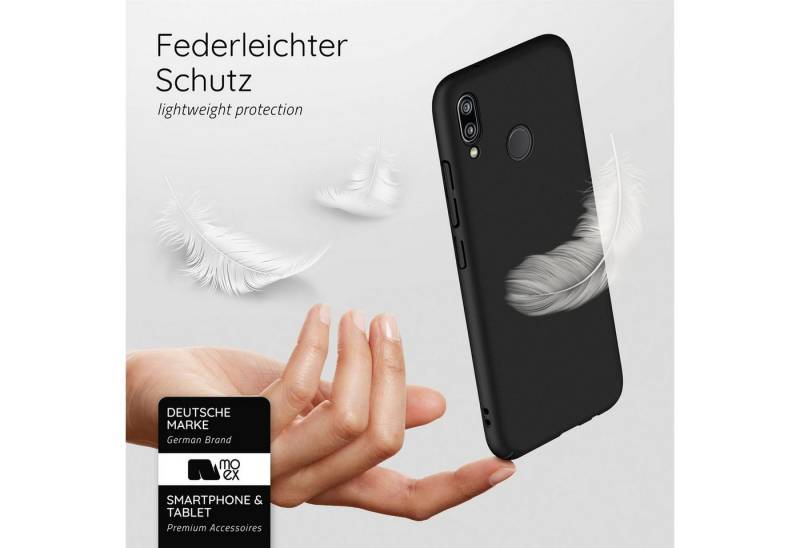 moex Handyhülle moex® Alpha Case für Huawei P20 Lite, Hülle ultra dünn, Hardcase Back Cover, Schutzhülle Minimalistisch von moex