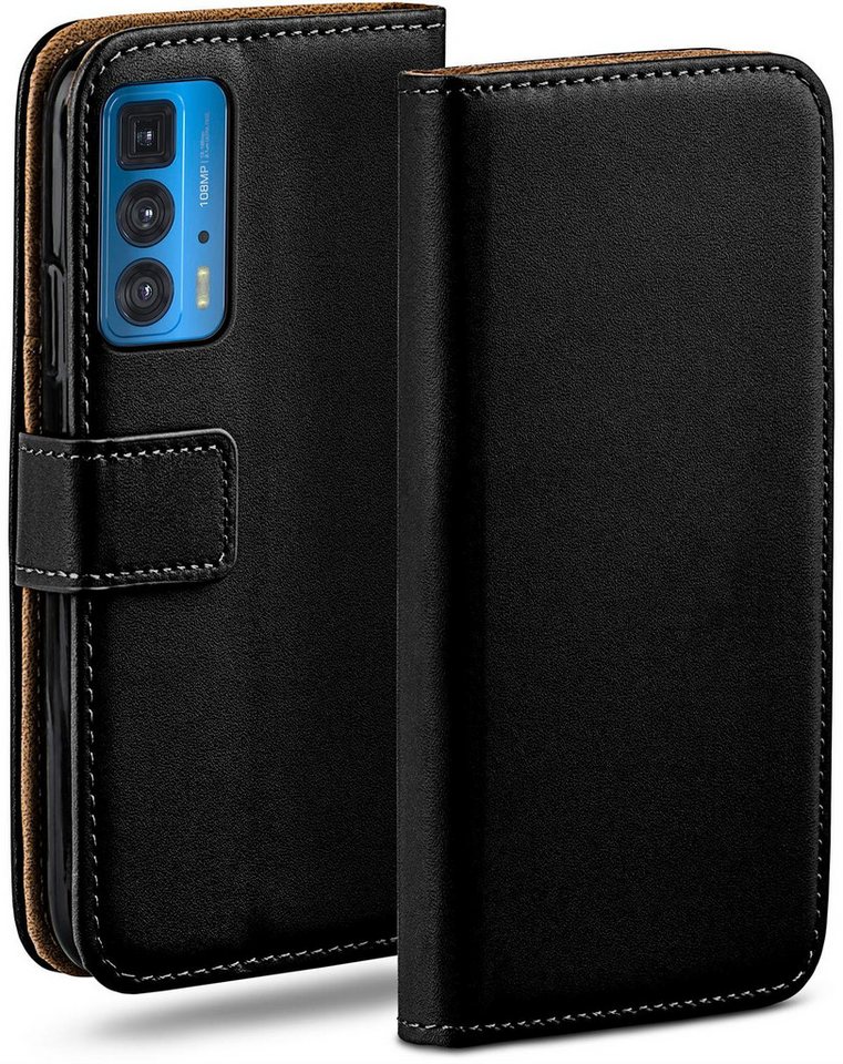 moex Handyhülle moex® Book Case für Motorola Edge 20 Pro, Hülle mit Kartenfach Klapphülle PU Leder, Flip Case Wallet Lederhülle von moex
