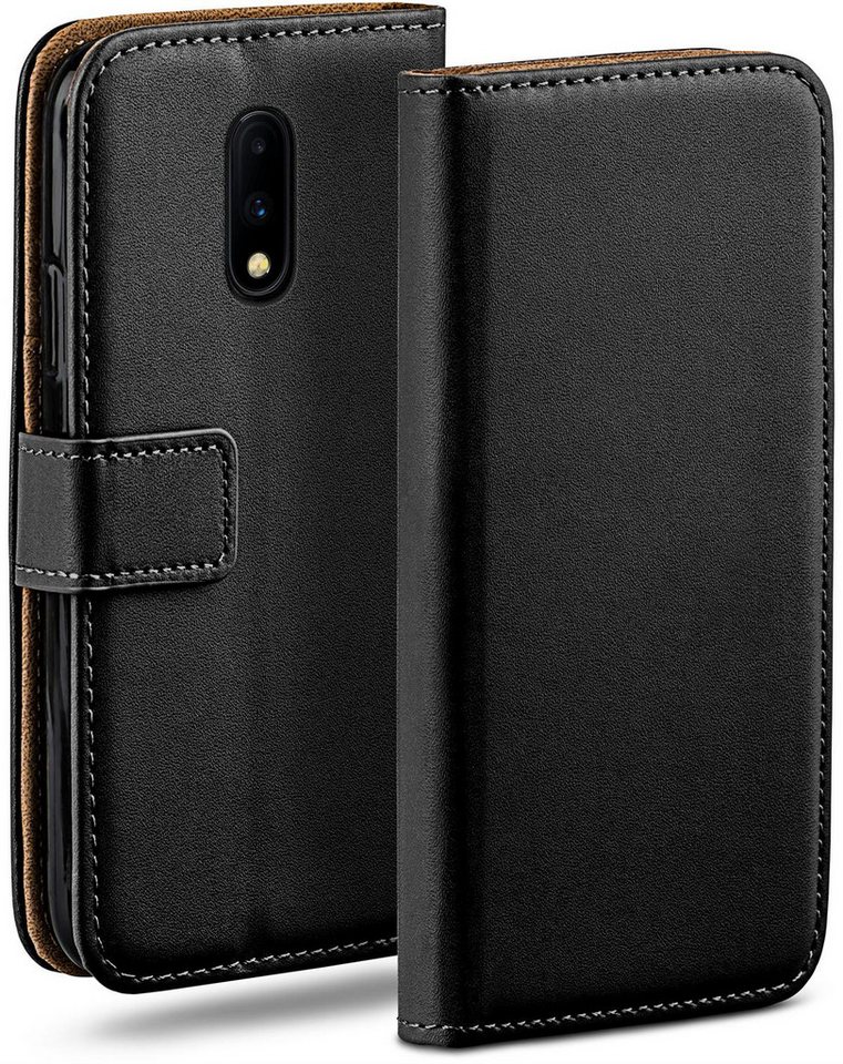 moex Handyhülle moex® Book Case für OnePlus 7, Hülle mit Kartenfach Klapphülle PU Leder, Flip Case Wallet Lederhülle von moex