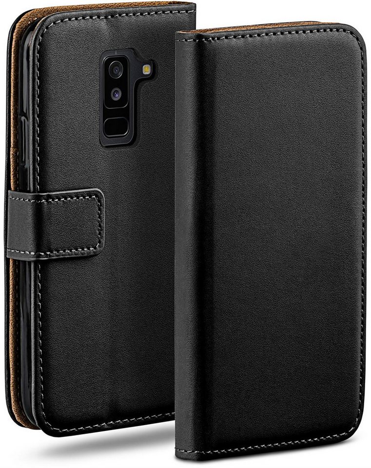moex Handyhülle moex® Book Case für Samsung Galaxy A6 Plus (2018), Hülle mit Kartenfach Klapphülle PU Leder, Flip Case Wallet Lederhülle von moex