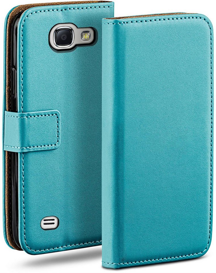 moex Handyhülle moex® Book Case für Samsung Galaxy Note 2, Hülle mit Kartenfach Klapphülle PU Leder, Flip Case Wallet Lederhülle von moex