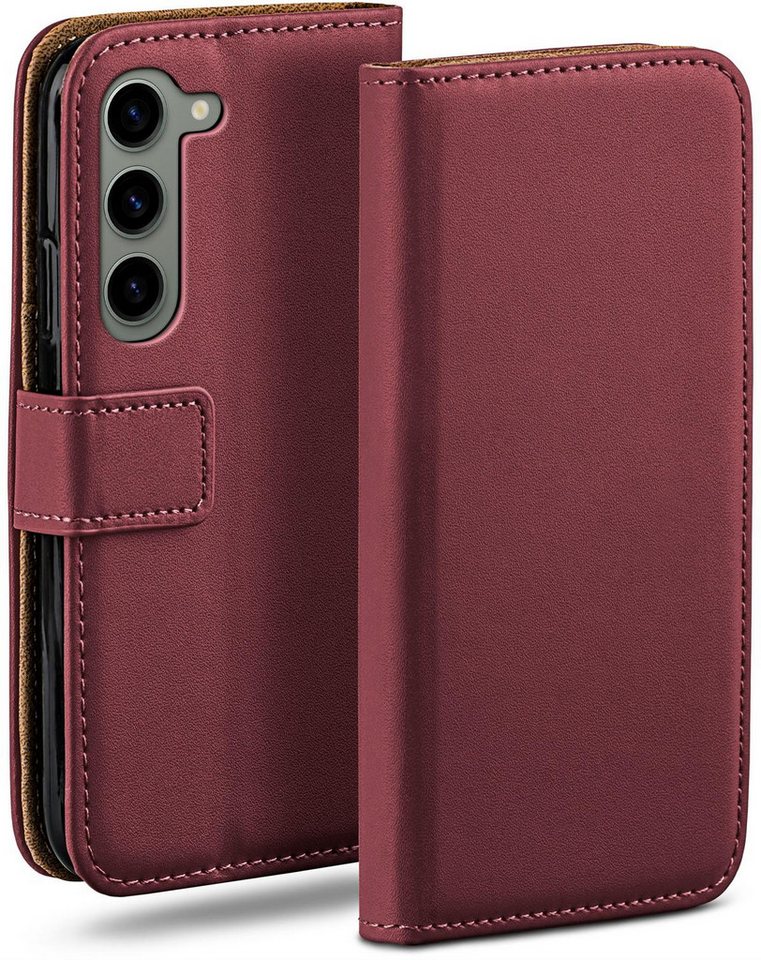 moex Handyhülle moex® Book Case für Samsung Galaxy S23, Hülle mit Kartenfach Klapphülle PU Leder, Flip Case Wallet Lederhülle von moex