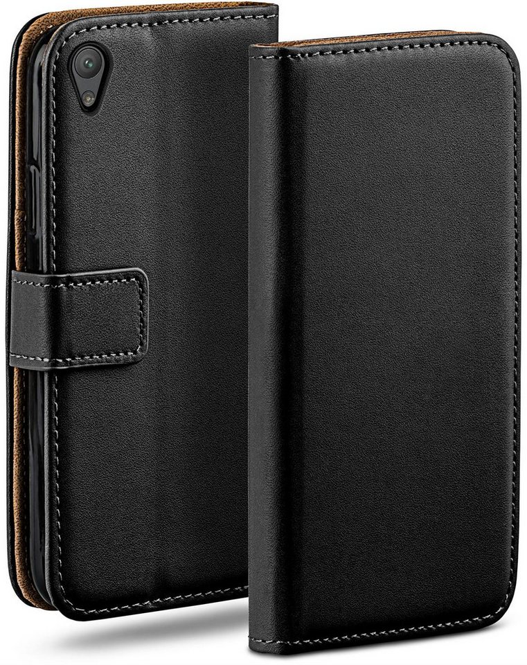 moex Handyhülle moex® Book Case für Sony Xperia E5, Hülle mit Kartenfach Klapphülle PU Leder, Flip Case Wallet Lederhülle von moex