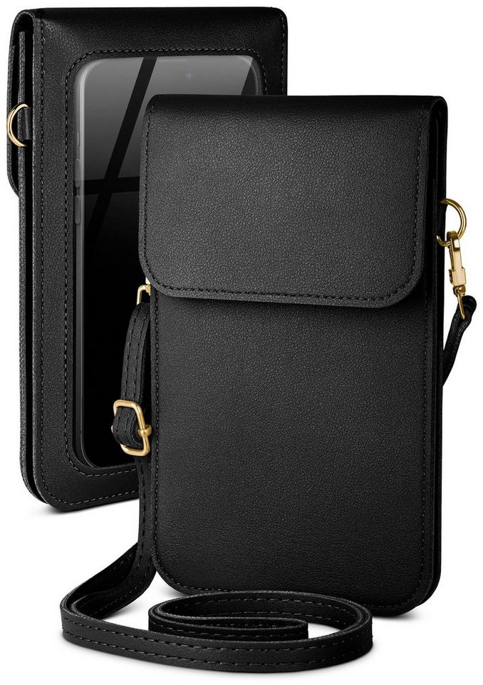 moex Handyhülle moex® CitySling für Oppo Find X5 Pro, Handytasche zum Umhängen kleine Handtasche mit Handyfach Touch-Fenster von moex