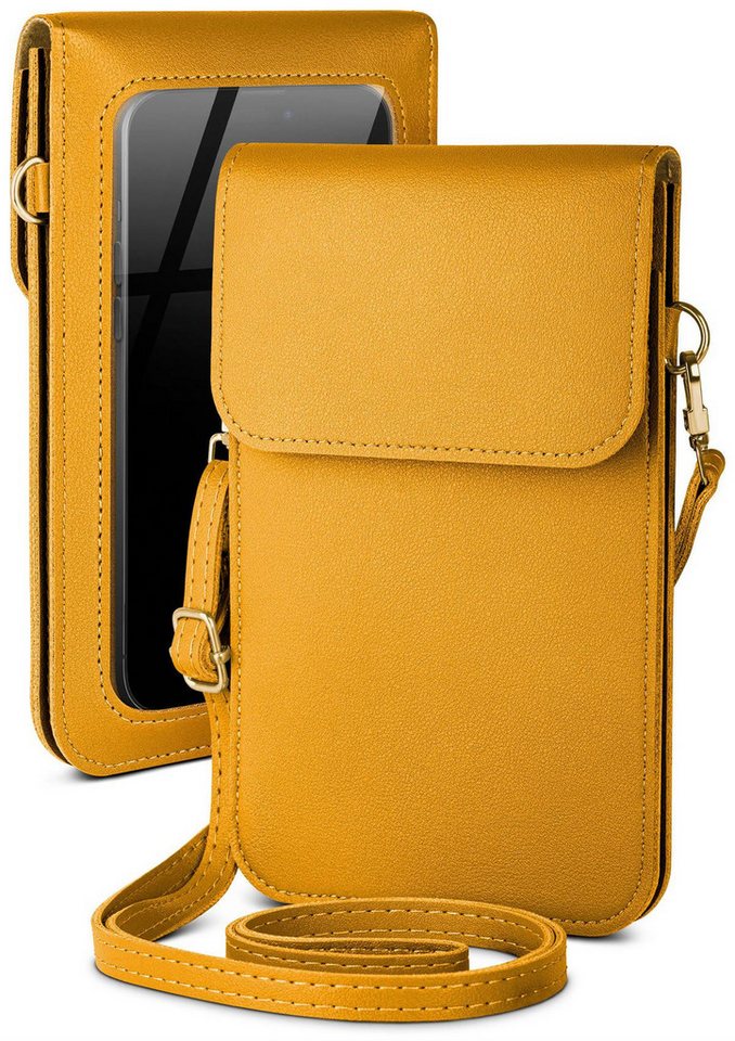 moex Handyhülle moex® CitySling für Xiaomi Redmi Note 12 Pro (4G), Handytasche zum Umhängen kleine Handtasche mit Handyfach Touch-Fenster von moex