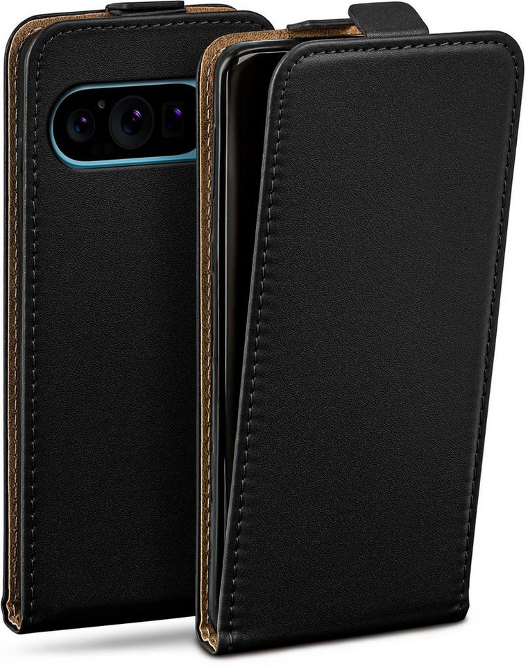 moex Handyhülle moex® Flip Case für Google Pixel 9 Pro XL, Flip Case Klapphülle aus PU Leder, Hülle klappbar mit 360 Grad Schutz von moex