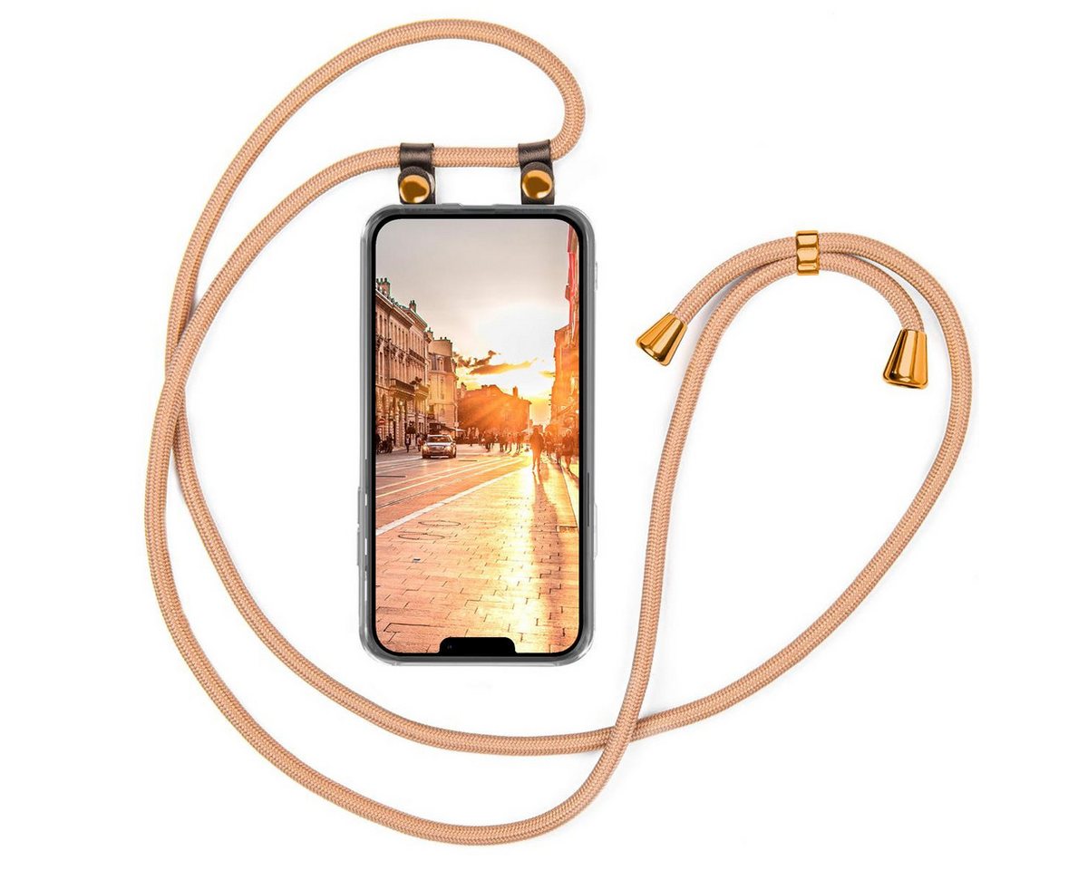 moex Handyhülle moex® Free Spirit für Apple iPhone 14, Hülle mit Band, Kette abnehmbar Handyband Handyhülle zum Umhängen von moex